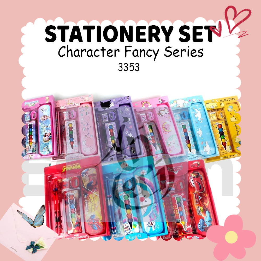 

Stationary Set 7in1 Karakter 3353 / Paket Alat Tulis + Oil Pastel