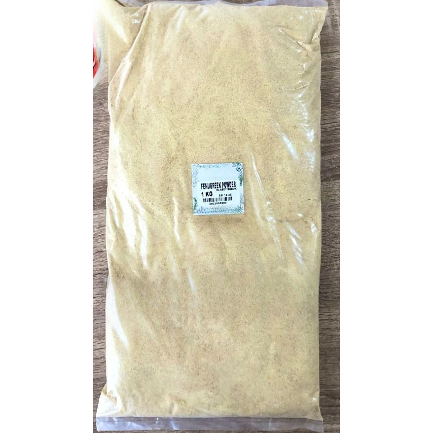 

Klabet Bubuk 1 kg / Fenugreek Powder 1 kg / Methi Powder