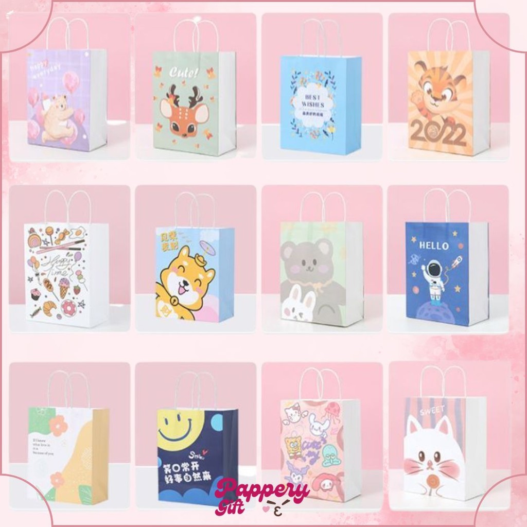 

Paper Bag Gift Cute / Paperbag Hadiah Motif Abstrak Bintang Stars Estetik - SE0483