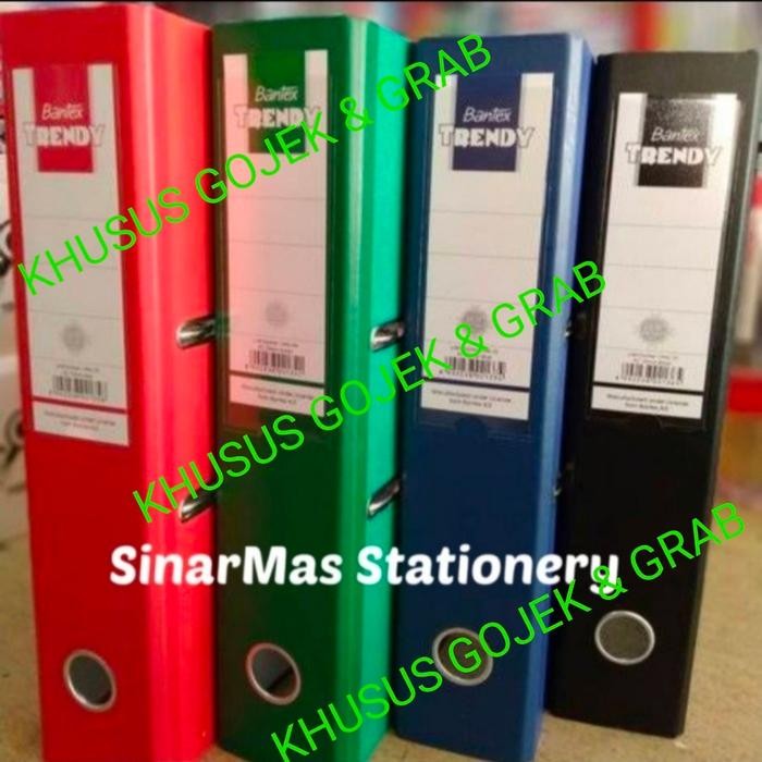 

Okner Bantex Trendy Folio / F4 (1 Box 12 pcs ) Khusus / - Hitam