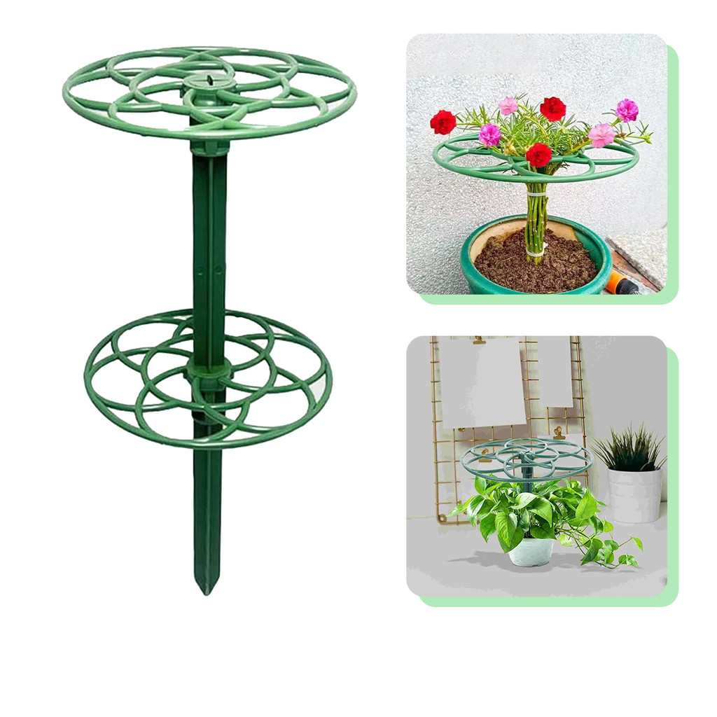 1PC Tiang Tanaman - 1Set (Tiang + Piringan) cocok untuk pot bunga dengan ukuran yang berbeda