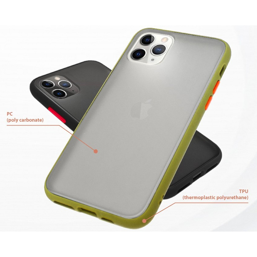 Casing Iphone 11 Pro / Iphone 11 Bumper Matte Hard Case Silicone PC