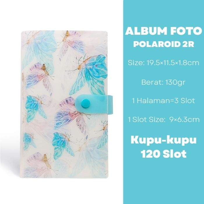 

Paus Biru - Photocard Sleeve Foto Polaroid Waterproof 120 Slot Buku Album Tempat Photocard Motif Buah Lucu Book Binder Photocard Holder Aesthetic - Kupu-Kupu 120 Slot
