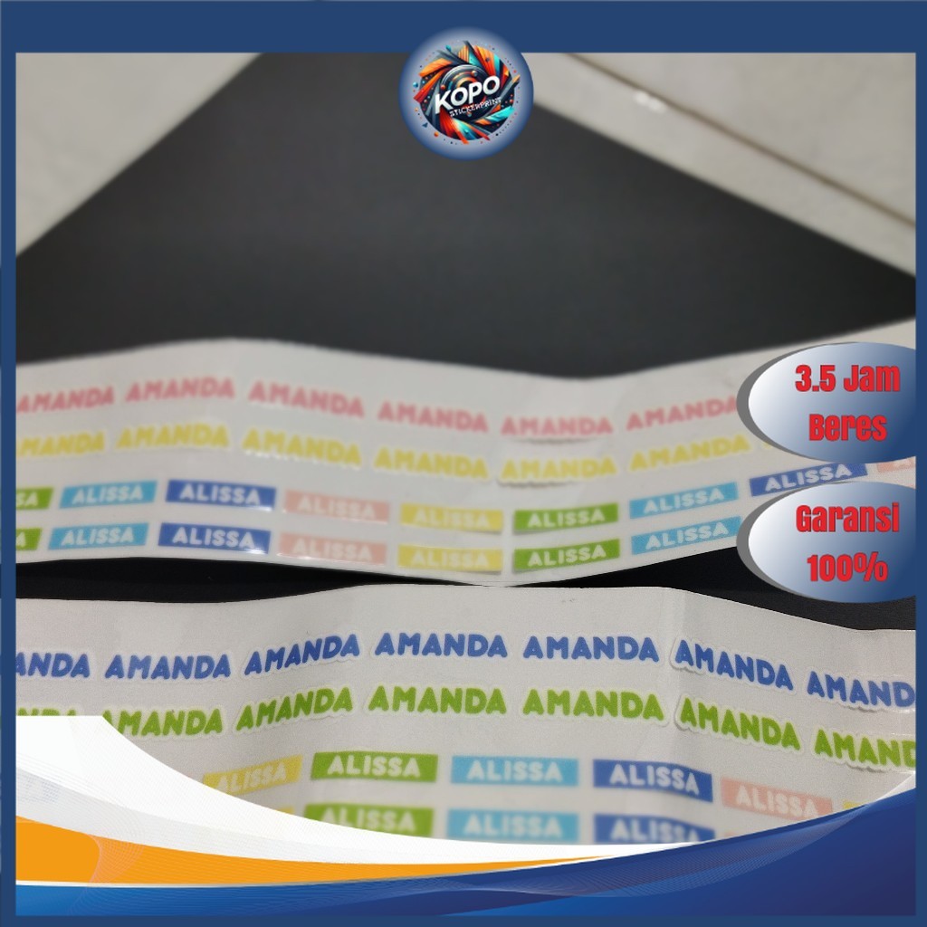 

KP - Stiker Penanda Barang Perabot Sendok Permanen UV DTF Anti Air