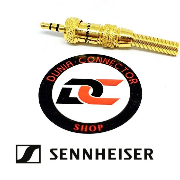 RM74... KONEKTOR JACK MINI STEREO 3.5MM MALE DRAT LUAR SENNHEISER GOLD