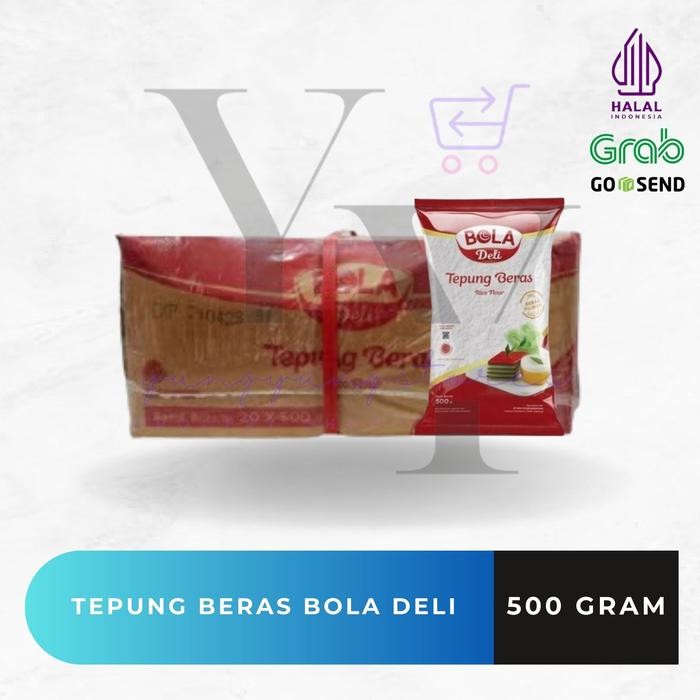 

1 Dus Isi 20 Bungkus Tepung Beras / Ketan Bola Deli 500 gram - Tepung Beras