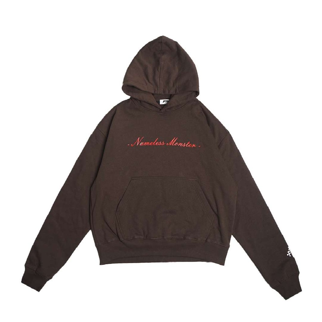 Faith Industries "Nameless Monster" Pullover Hoodie Zipp Brown