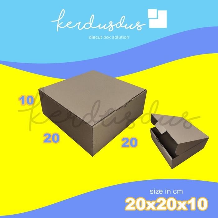 

20x20x10 cm kardus carton box diecut pizza kue packing packaging