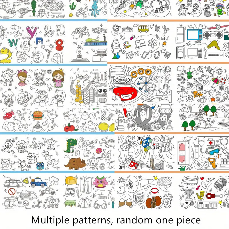 

EZShopping Dehaiyun Kertas Mewarnai Tempel Dinding Drawing Paper Roll 3M - HB30