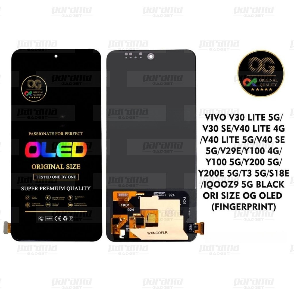 LCD VIVO V30 LITE 5G V30 SE  V40 LITE 4G/5G V40 SE 5G  V29E 5G VIVO Y100 4G/5G Y200 5G Y200E 5G T3 5