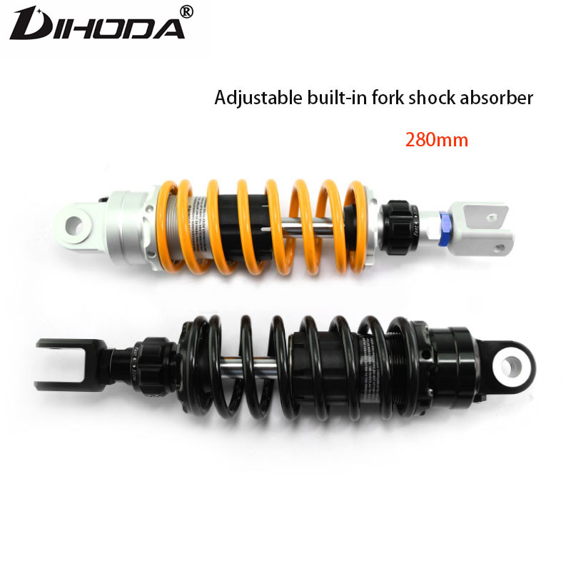 Universal 280mm Motorcycle Rear Shock Absorber Adjustable Rebound Suspension Upgrade Parts for Dirt 