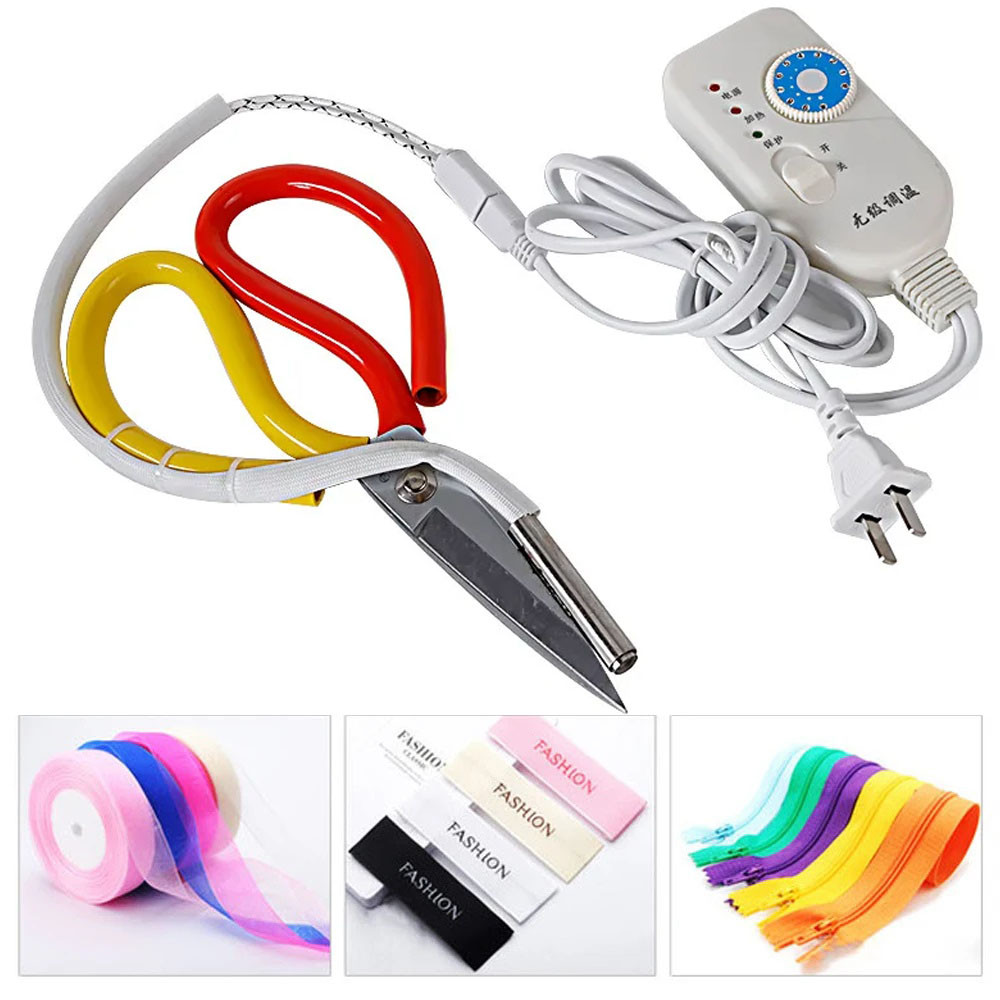 

Thermostat Electric Scissors Ribbon Ribbon Trimming Scissors Hot Cut Zipper Elastic Band Ironing Cloth Nylon Ropes Labels