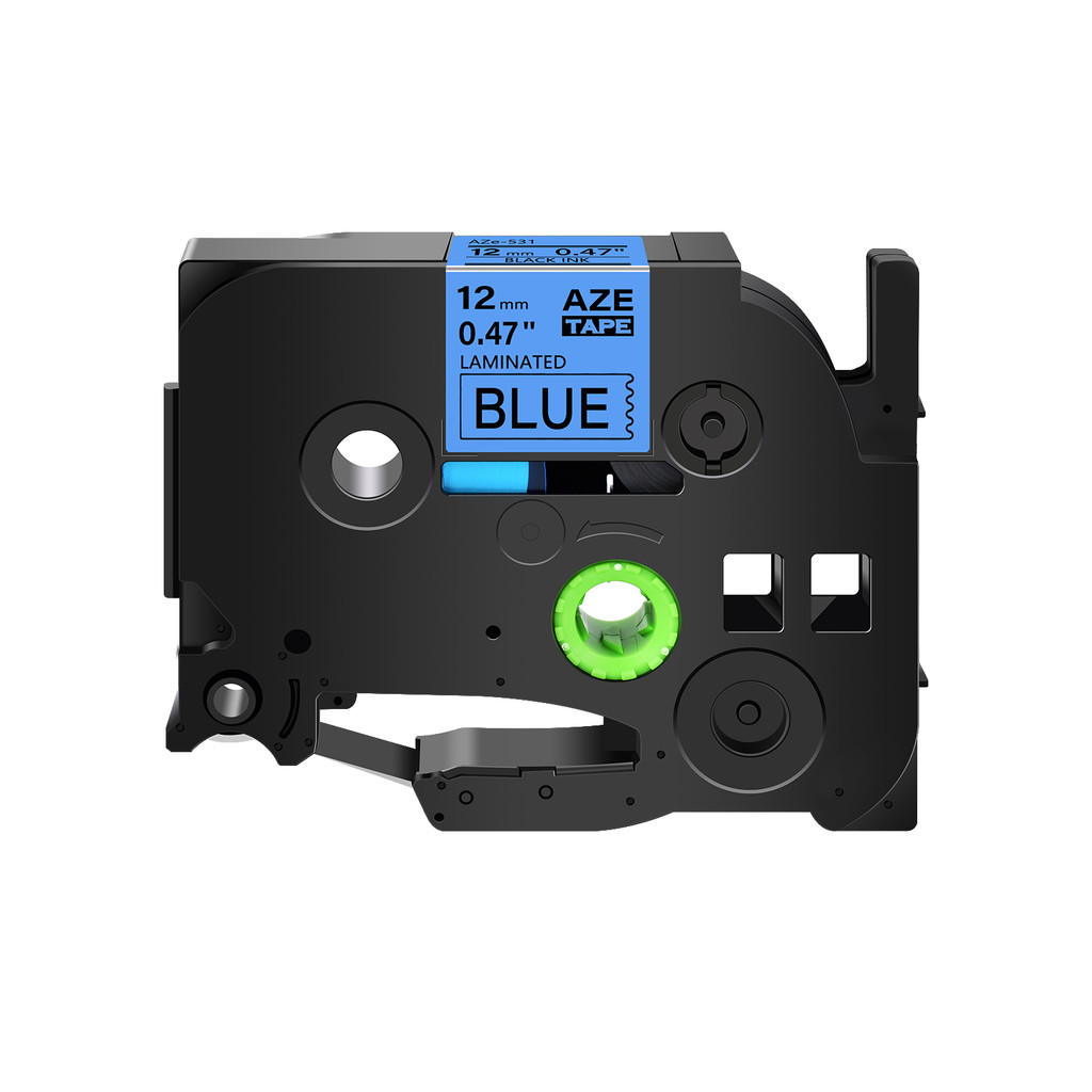 

6-12mm New Label Tape Commpatible for Brother TZ-231 TZe-241 Black on White Standard Laminated Ribbon for P-touch PTH110 Printer