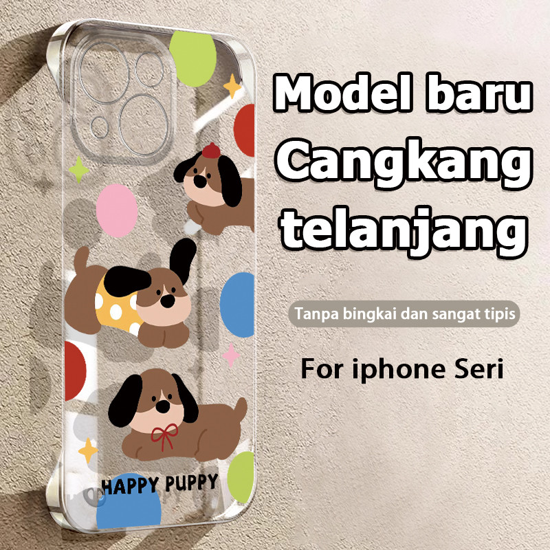 XWWBK035 Case ponsel cocok untUK IPHONE OPPO VIVO REDMI1 S4M5UNG Case Ponsel Transparan Motif Dachsh