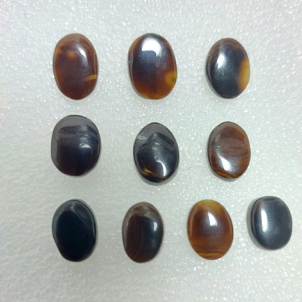 Batu Akik Yaman Hitam Ukuran Kecil Sedang