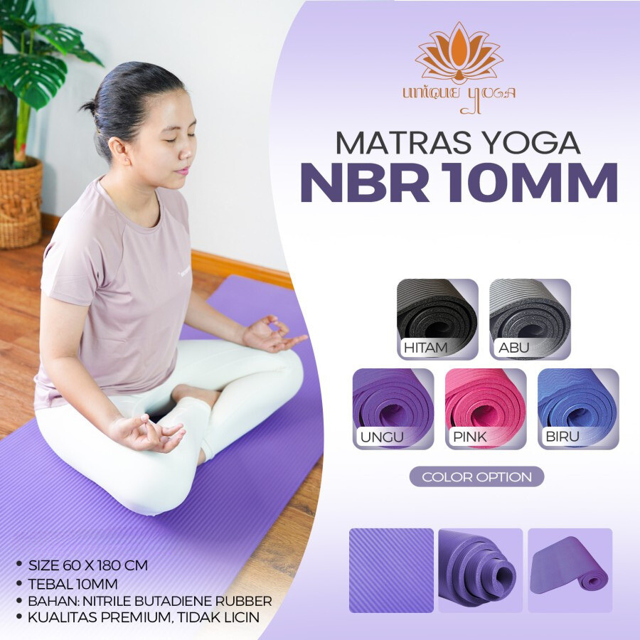 Yoga Mat NBR / Matras Yoga NBR Tebal 10mm / matras yoga murah jakarta / NBR Yoga Mat / Matras Yoga T