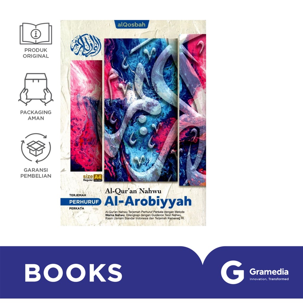 Al-Quran Qosbah Nahwu Alarobiyyah A4 (AL QOSBAH)