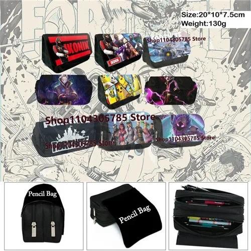 

Anime Fully Printed Flap Pen Bag Stationery Box Pencil Case Primary and Secondary School Student School Bag Cartoon Mochila