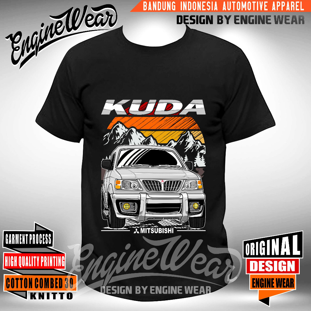 kaos kuda tshirt mitsubishi kuda grandia baju mobil panther diesel otomotif