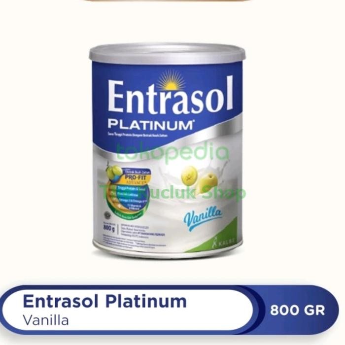 

[Promo] Entrasol Platinum 800gr / Susu Entrasol 800 Gram Platinum - Vanila, Varian 400 Gram