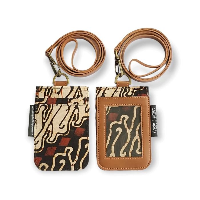 

Promo Lanyard Gantungan Name Tag Id Card Holder Batik Perempuan Laki-laki - Parang Biru