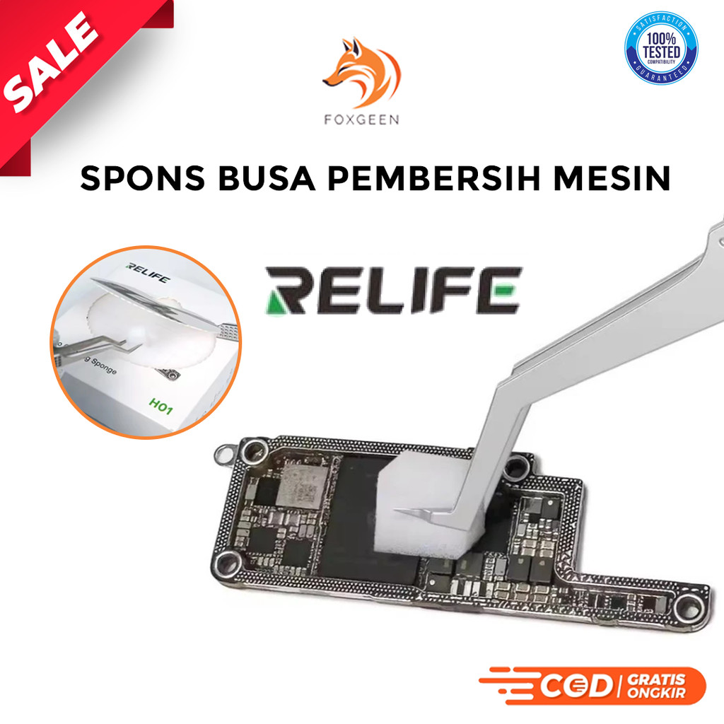 

SPONS BUSA PEMBERSIH MESIN PCB RELIFE HO1 ORIGINAL 500 PCS/BOX PREMIUM STOCK