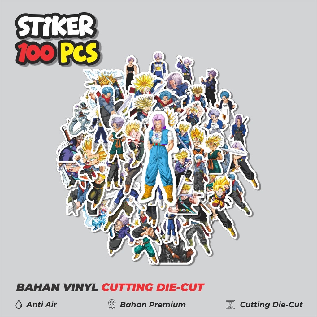 

Terbaru! 50 pcs Stiker Anime Series Dragon Ball Character TRUNKSDekorasi Lucu Kreatif untuk Notebook, Skateboard, HP