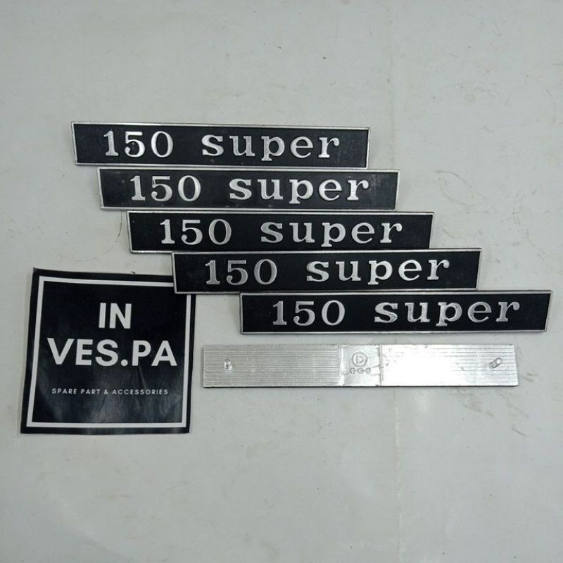 emblem original 150 super untuk belakang vespa super