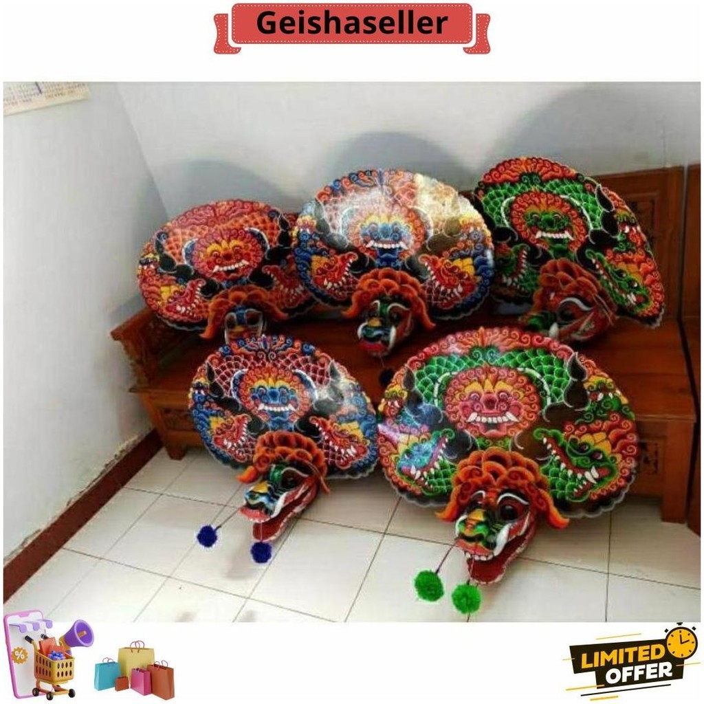 

Terlaris Barongan Telon Biru Full Kayu Waru Ukuran 17-18 Ukir Alus Cod Siap Kirim #n6