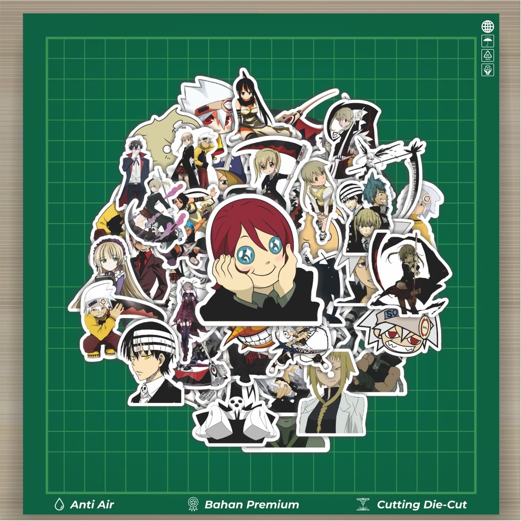 

HOT 50 PCS STIKER Stiker Anime Series Soul Eater Character Mix 1 Stiker Fashion Cars Decal Dingin Kartu Album Custom Vinyl Anti Air- Sticker Aesthetic Buku Journal Koper Casing HP Tablet Laptop Helm Motor Botol Minum