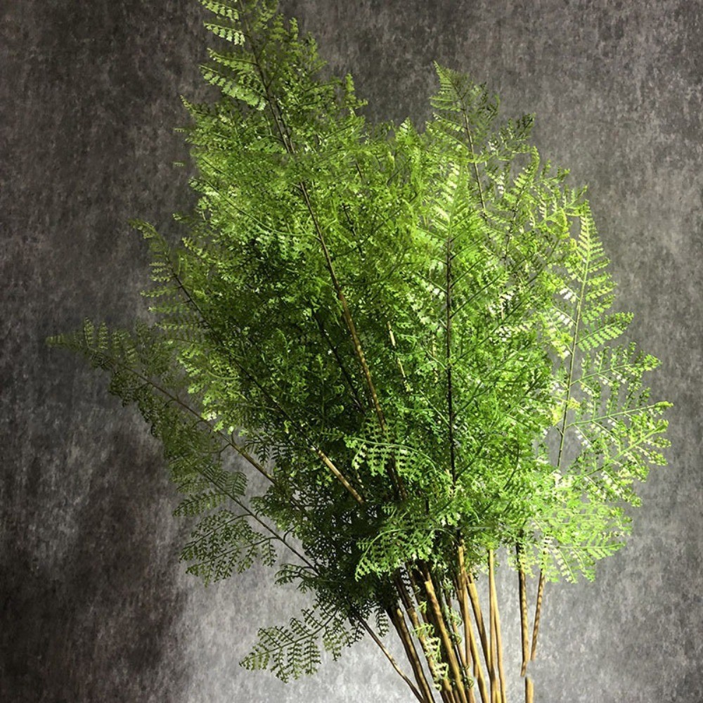 Realistic Artificial Fern Plant Branches Real Touch Elegant Artificial Greenery Fern Grass Handmade 
