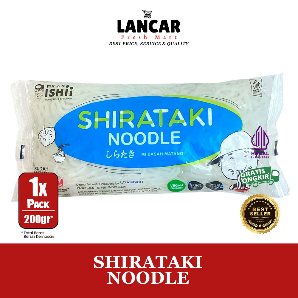 

WET SHIRATAKI - MIE BASAH SHIRATAKI MR.ISHII 200GR
