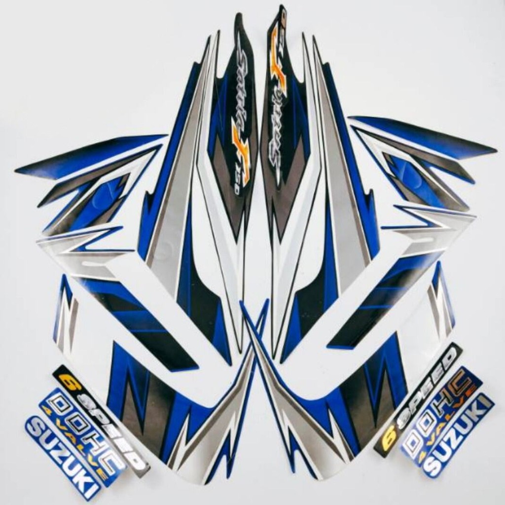 Striping Ori Suzuki Satria F150 2009 stiker bawaan original bodi Suzuki satria fu 150 satria raider 
