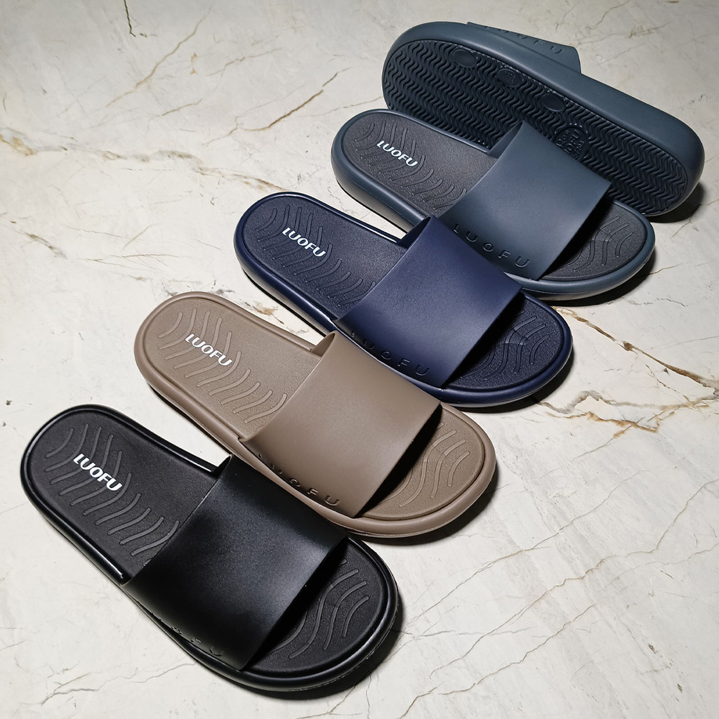 JASHOP LUOFU Sendal Selop Pria Eva Jelly Karet E7208M-4W [b01]