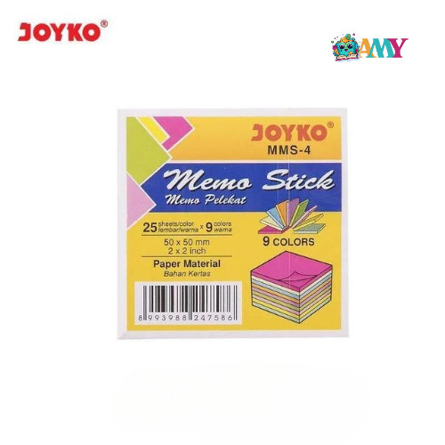 

(1KOTAK ISI 25SHEET) JOYKO MEMO STICK MMS 4 AMY STASIONARY