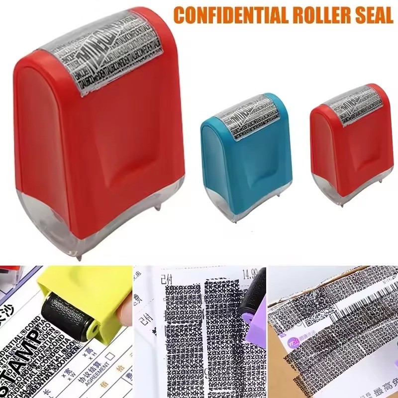 

Stamp Roller Anti-Theft Protection ID Seal Smear Privacy Confidential Data Guard Information Data Identity Address Blocker