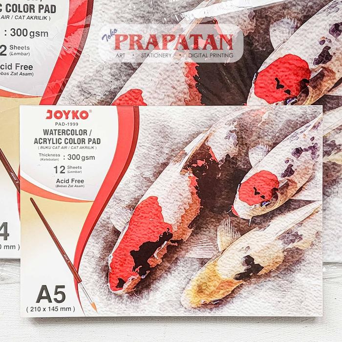 

Joyko Watercolor Acrylic Color Pad A3 PAD-2001 - A4 PAD-2000