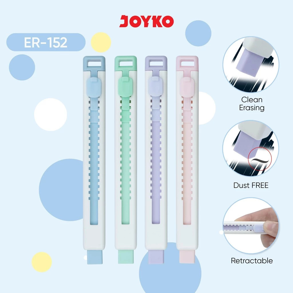 

Penghapus Eraser JOYKO ER-152 Retractable Eraser