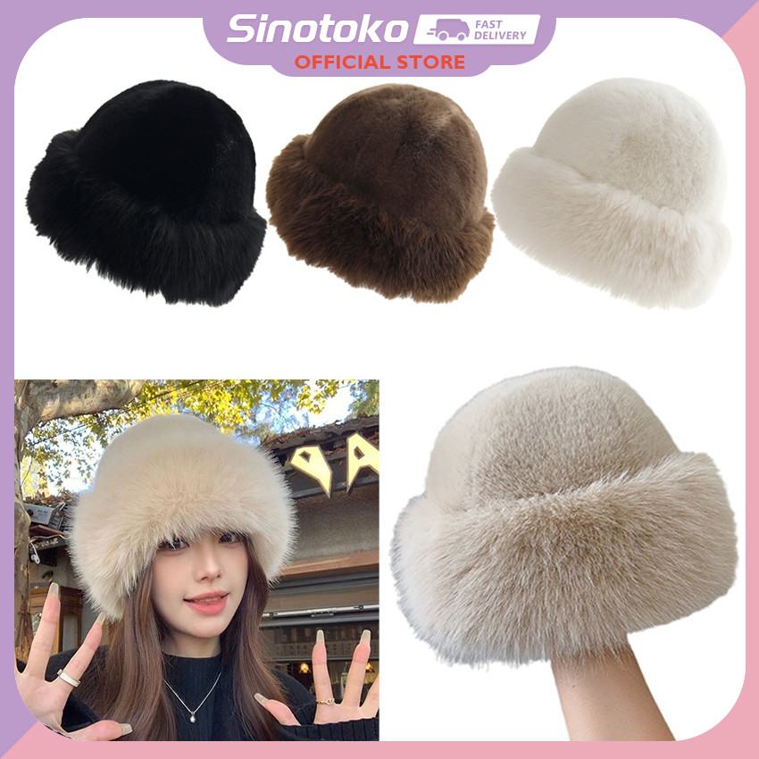 Topi Winter Rusia Kupluk Mongolia, Topi Wanita Korea Style Premium