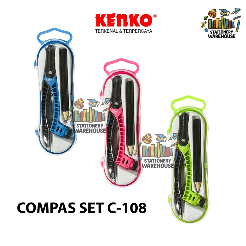 

Jangka Set Alat Tulis Compass Kenko C-108