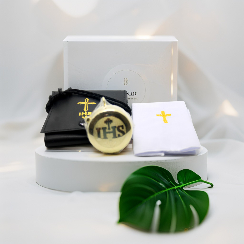 PIKSIS LAPIS EMAS (DIAMETER 5 CM) / PIKSIS TEMPAT HOSTI / PIXIS GOLD / PIXIS SILVER / PIKSIS KUNINGA