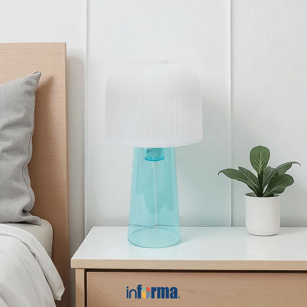 Informa Belle Lampu Meja - Biru Muda Decorative Table Lamp Lampu Dekorasi Meja Serbaguna Alat Penera