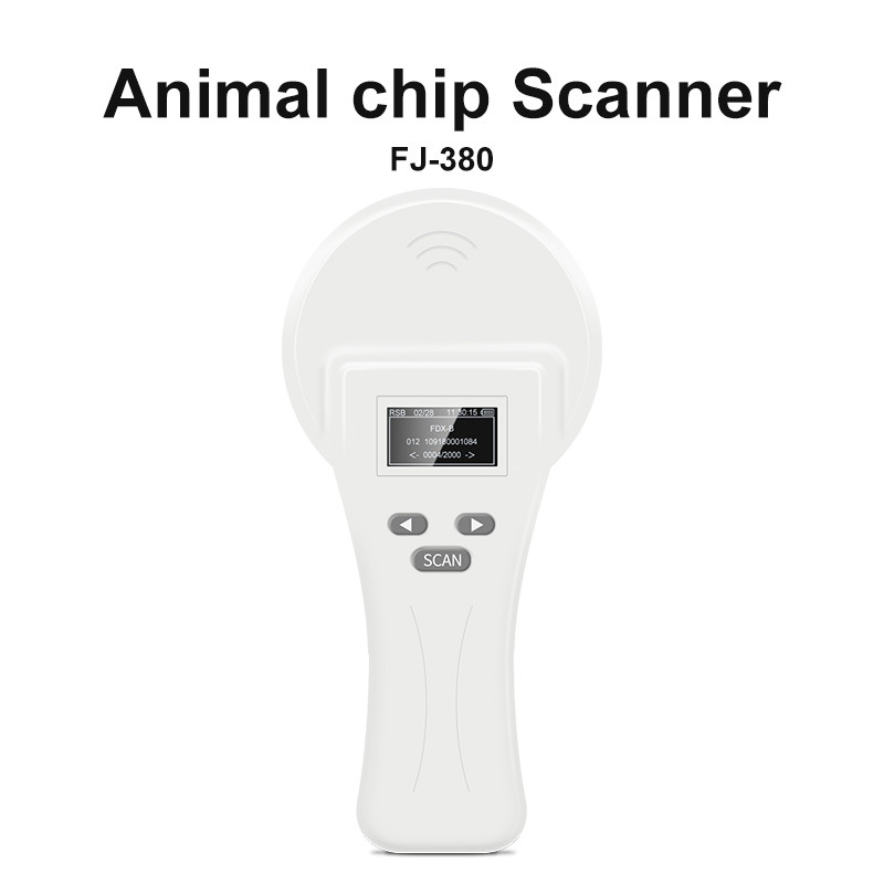 

FDX-A, FDX-B Animal RFID Reader ISO11784/785 HDX ID64/EMID Handheld RFID Pet Animal Microchip Reader for Dogs and Cats