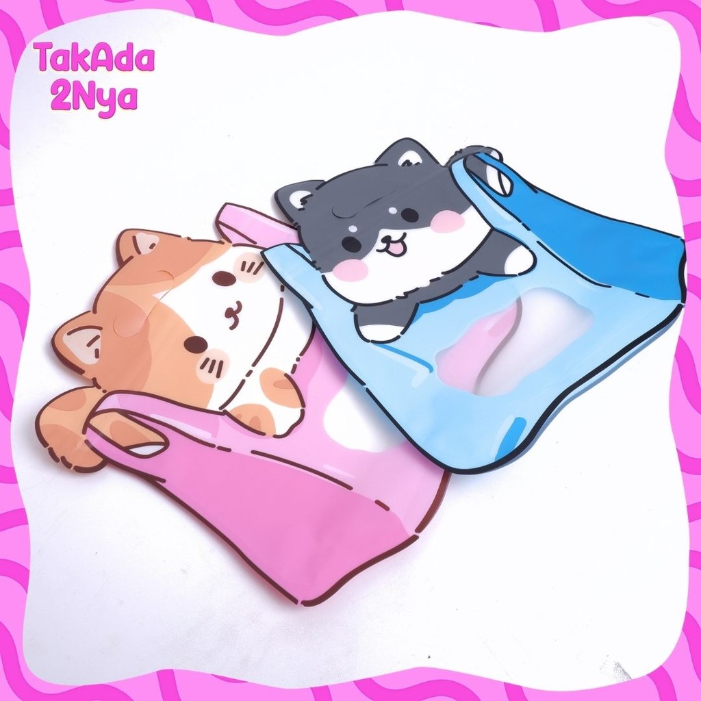 

Map Pouch Ziplock Kucing 25 x 26 Plastik Transparan Karakter Lucu Unik Cat Jinjing Cute Bingkisan