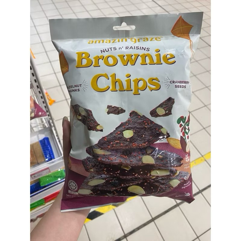 

amazin graze brownie chips 140gr