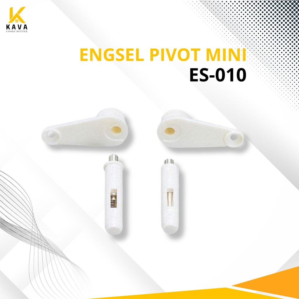 Pivot Hinges 140 Engsel Pivot Furniture Putih Pivot Tutup Stop Kontak Pivot mini kecil -ES010