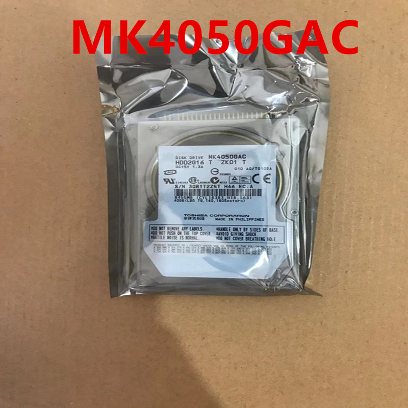 Original New HDD For Toshiba 40GB IDE 8MB 4200RPM For Internal HDD For Notebook HDD For MK4050GAC
