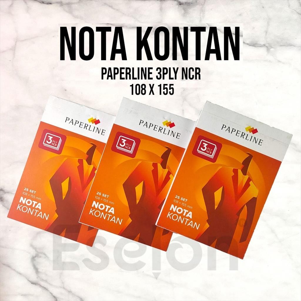 

❤️️Nota Kontan Kecil 3ply / ( NK- K3-NCR) / Nota Kontan Paperline❤️️