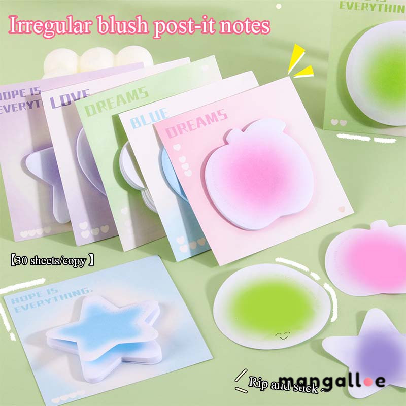 

[COD] Gaya Ins Catatan tempel Mewah Kertas memo Kreatif Stiker pesan Gradien Berwarna -MG