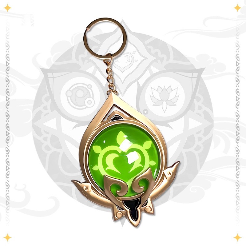 Stellarspace16 Genshin Impact Keychain-Gantungan Kunci Vision Genshin Dendro / Anemo / Electro